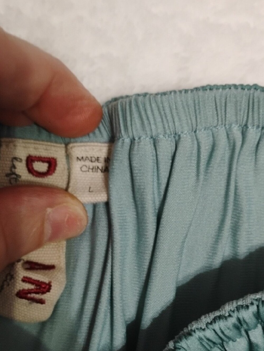 dolan Teal Off-Shoulder Ruffle Top - Picture 3 of 6